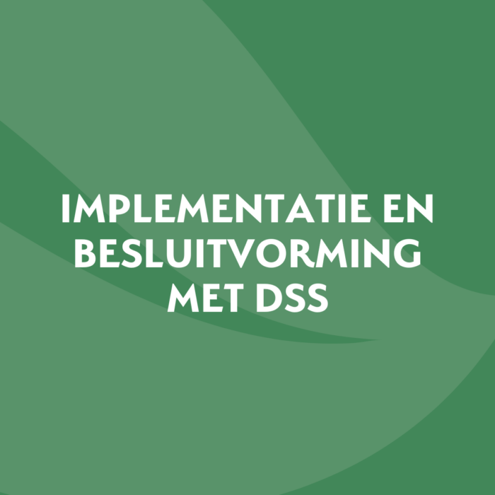 Workshop 4: Implementatie en besluitvorming met DSS