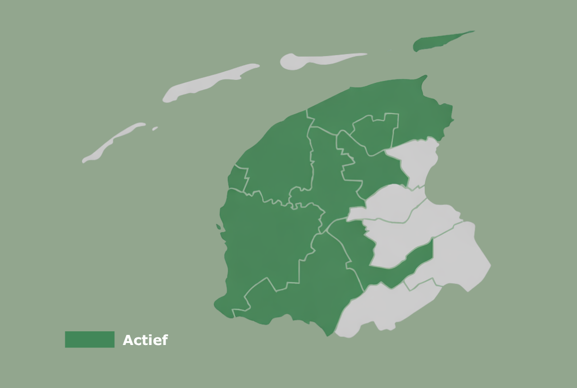 Kaartje gemeentes